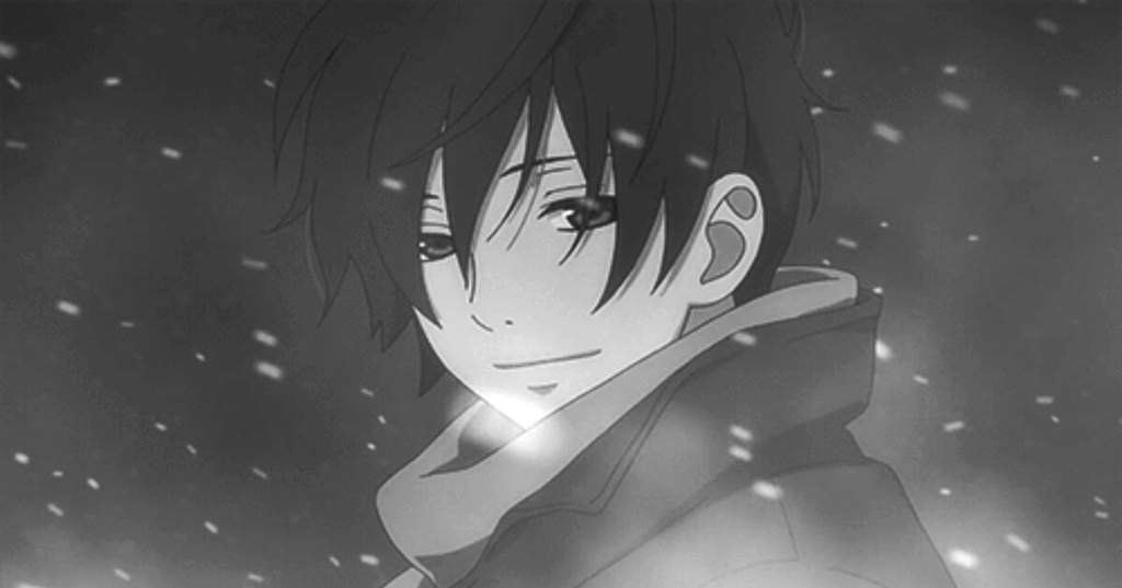 Anime guy smiling gif