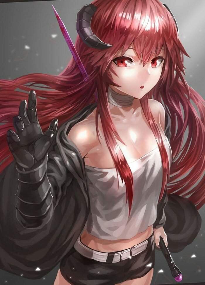 Anime girl red