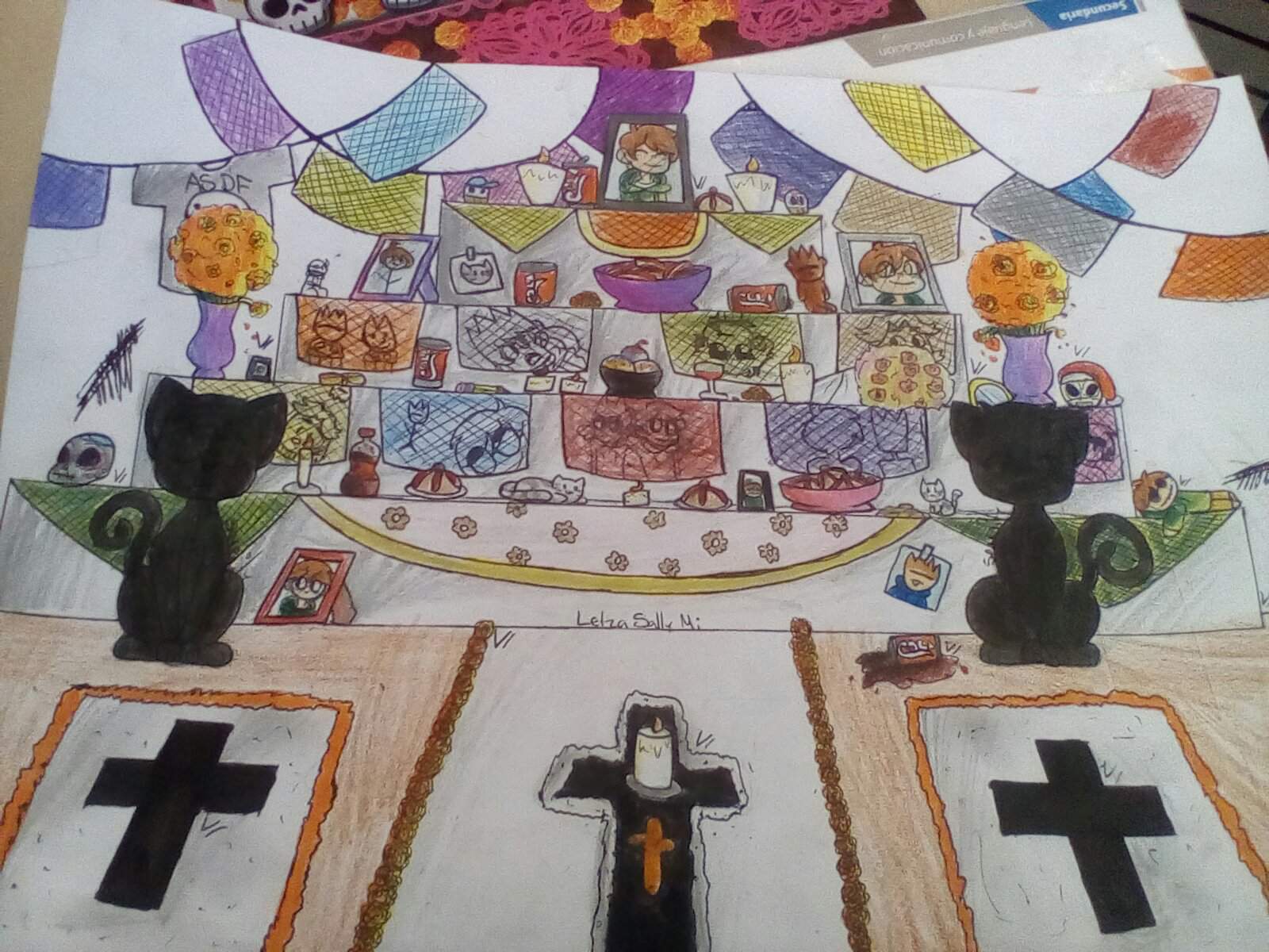 Dibujo Del Altar De Muertos Altar De Edd V Eddsworld Espa Ol Amino