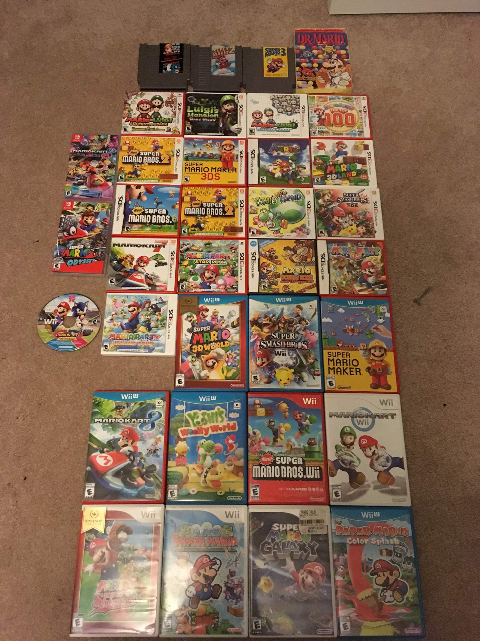 all mario games are