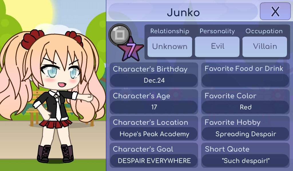 Junko Enoshima in Gacha Life! | Danganronpa Amino