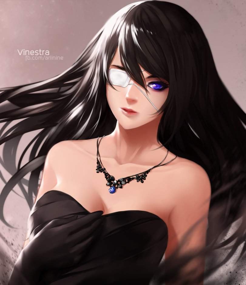 Dark haired young party anime