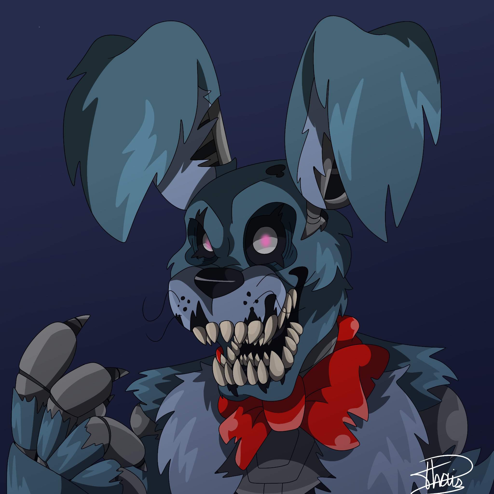 Nightmare Bonnie_Fanart* Five Nights at Freddys PT/BR Amino.