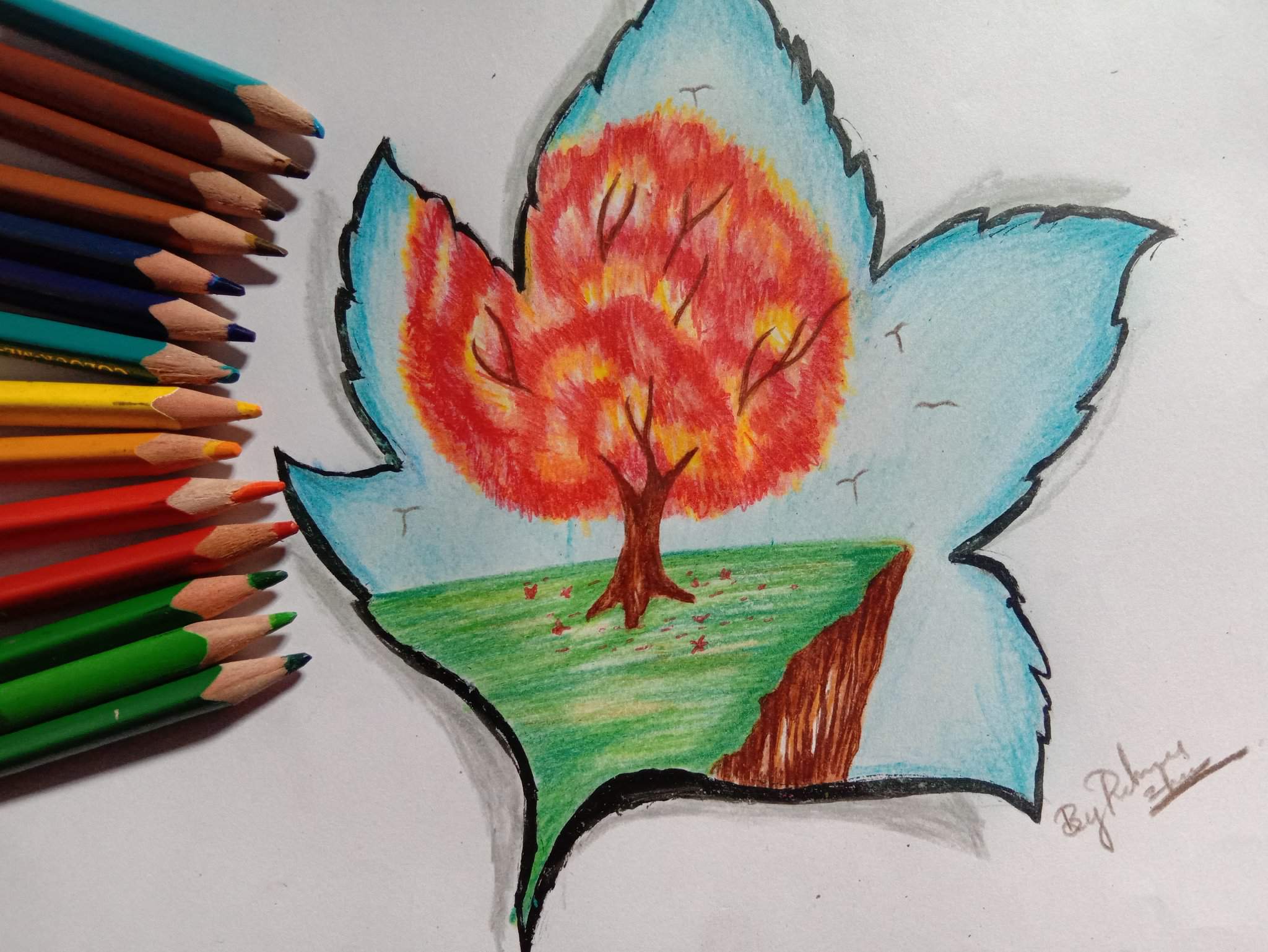 Easy Colour Drawings For Beginners Follow along with the easy drawing