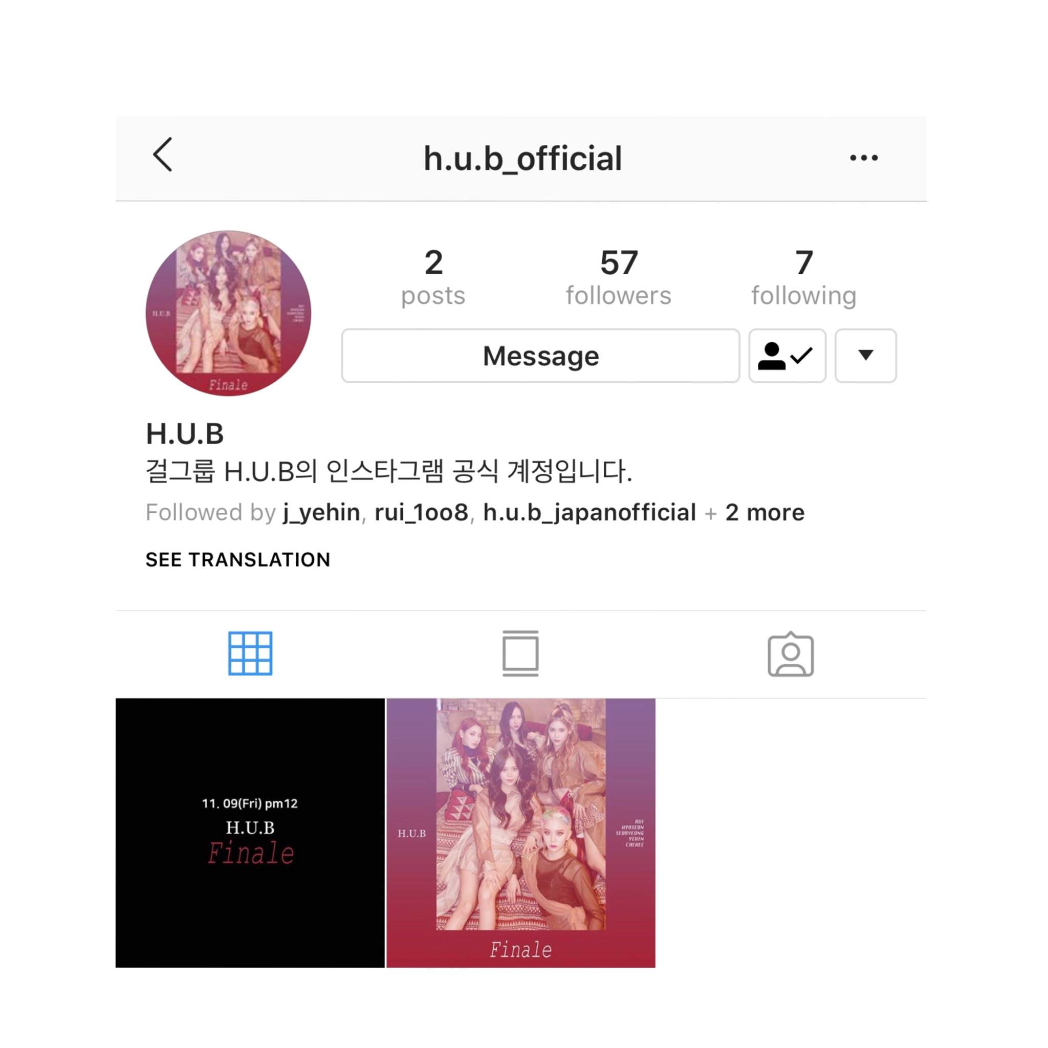 ↳ New Group Instagram | H.U.B Amino