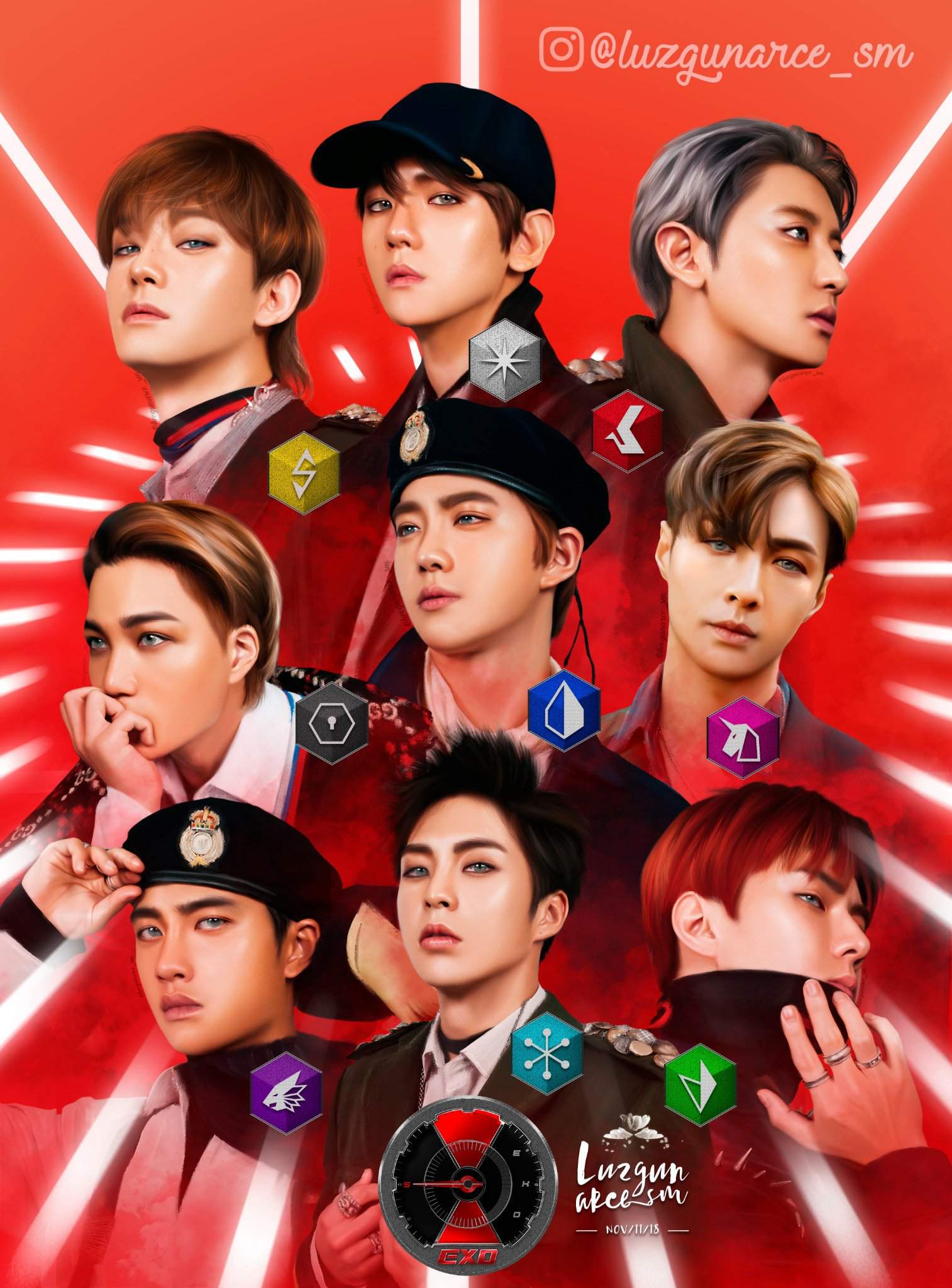 [FANART] EXO - TEMPO | Kpop FanArt Amino