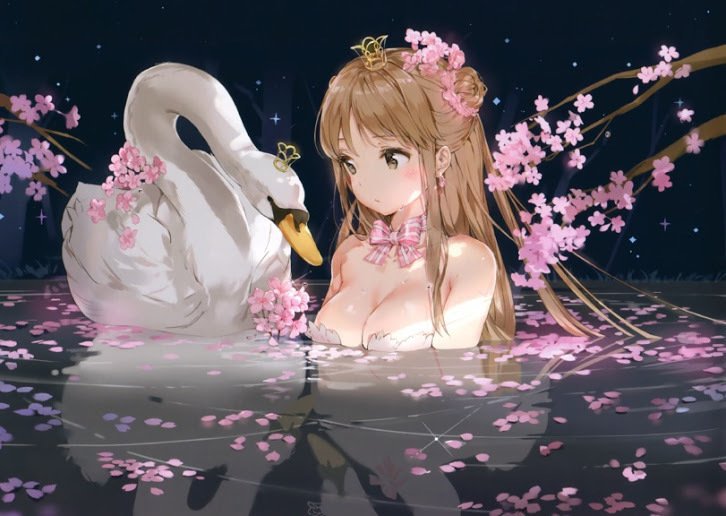 Anime girl with crown