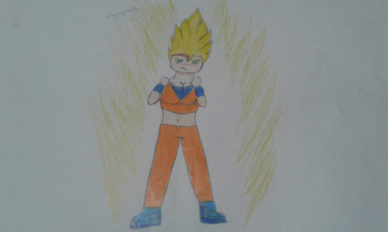 Dibujo De Goki Version Chibi Dragon Ball Espa Ol Amino