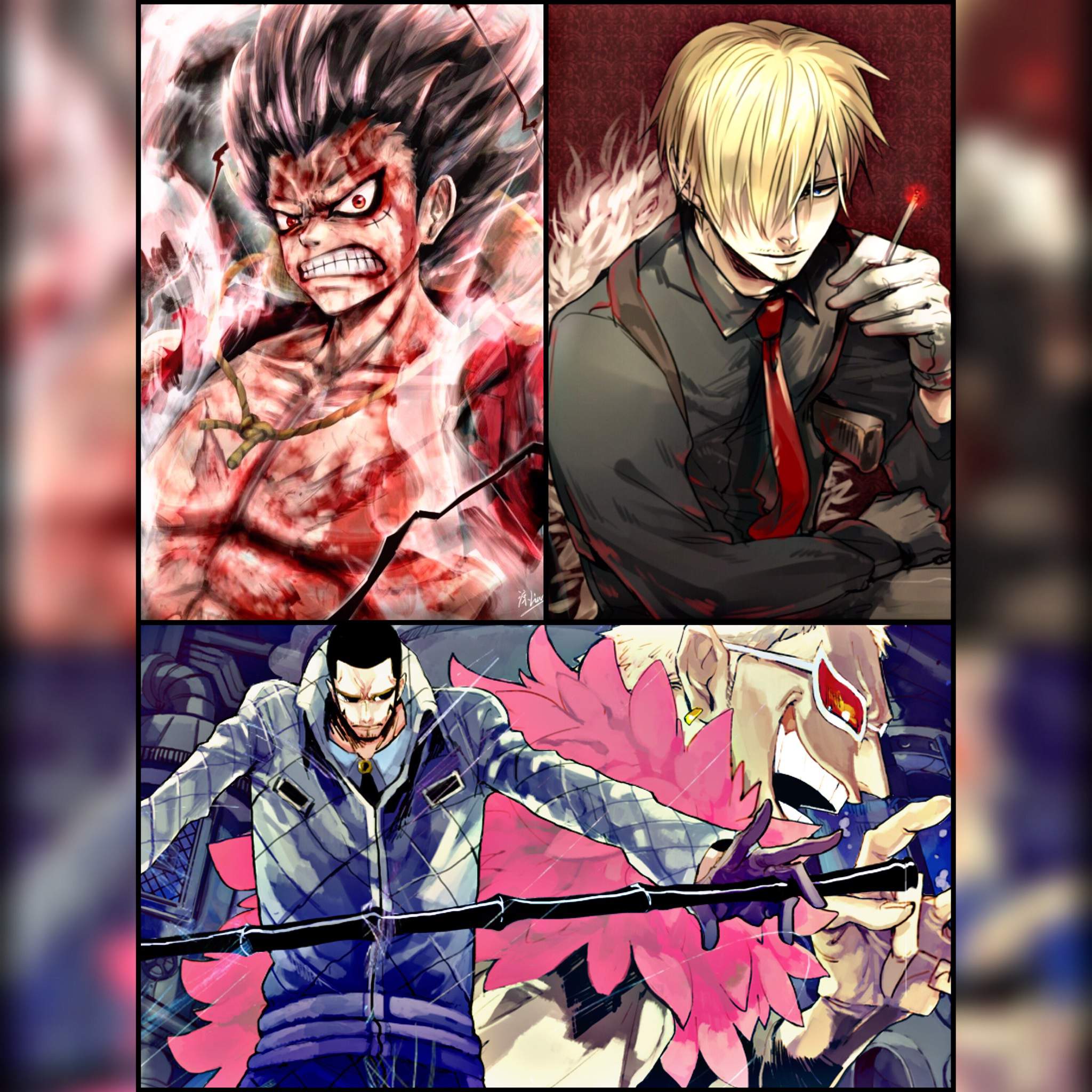 Luffy & Sanji Vs Doffy & Vergo Anime Amino