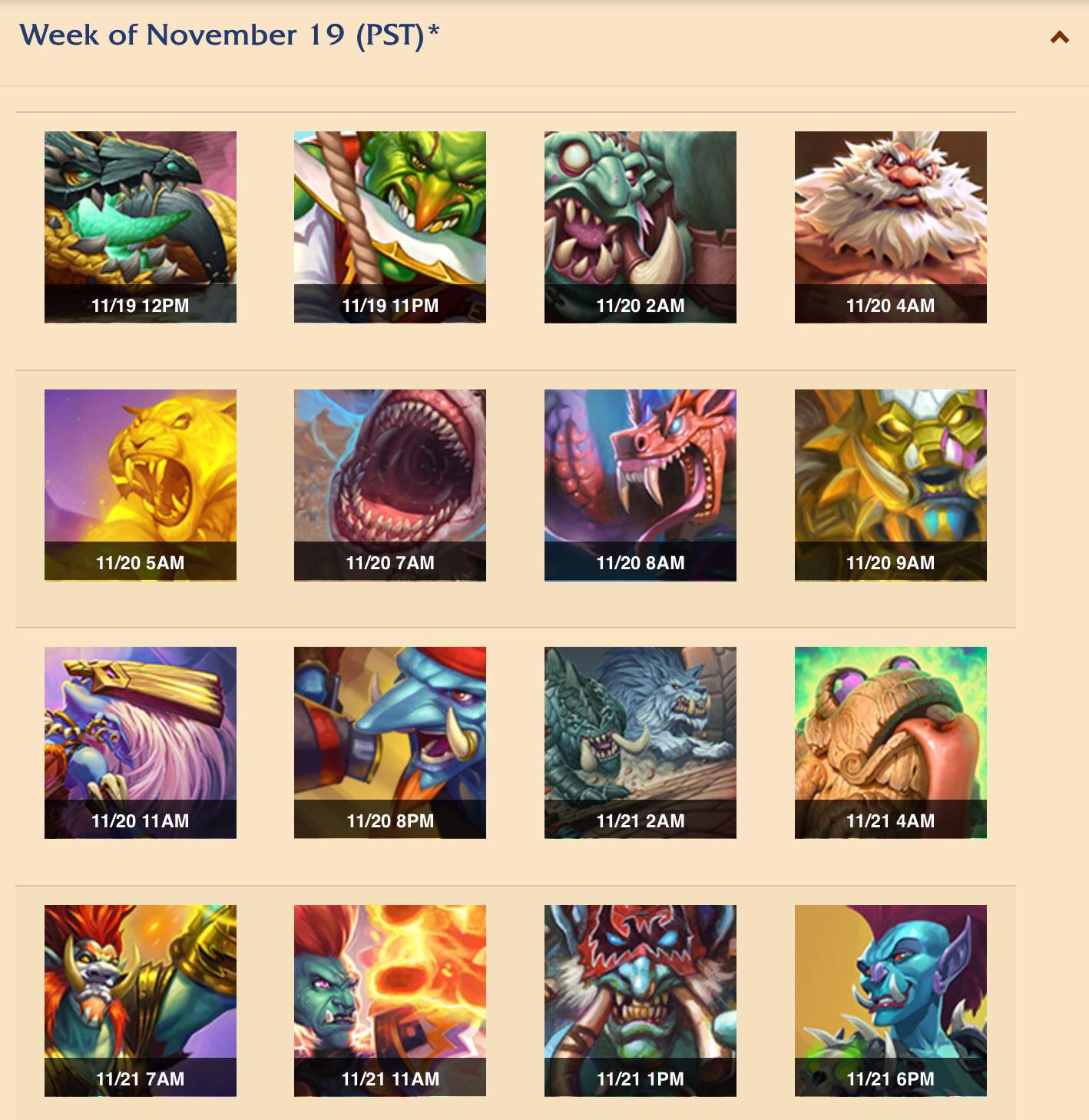 Community Reveal Schedule Hearthstone Amino