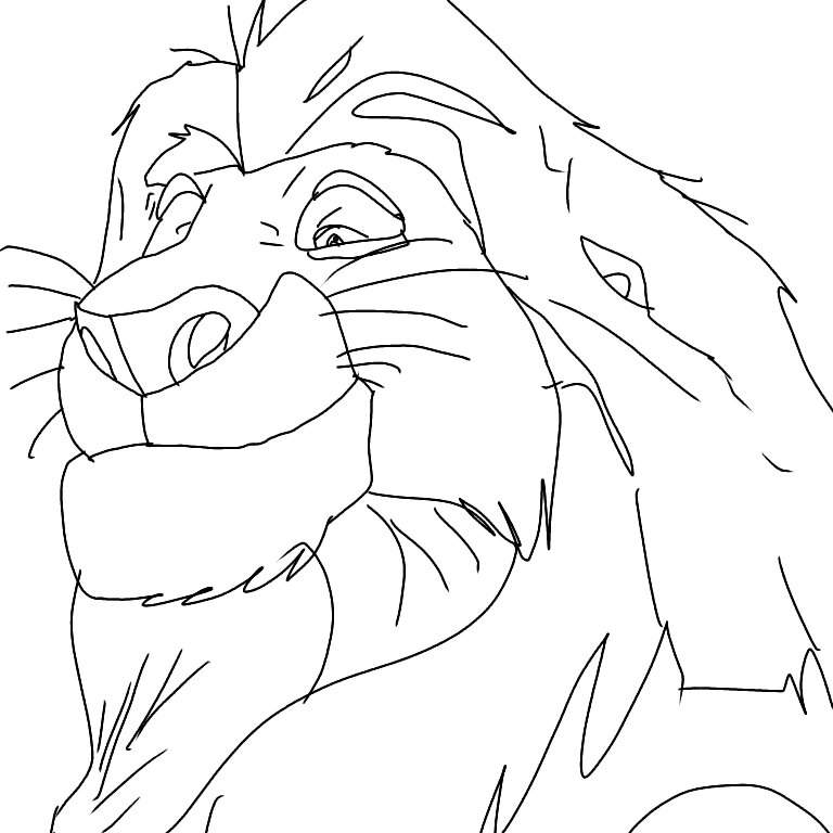 drawings of mufasa