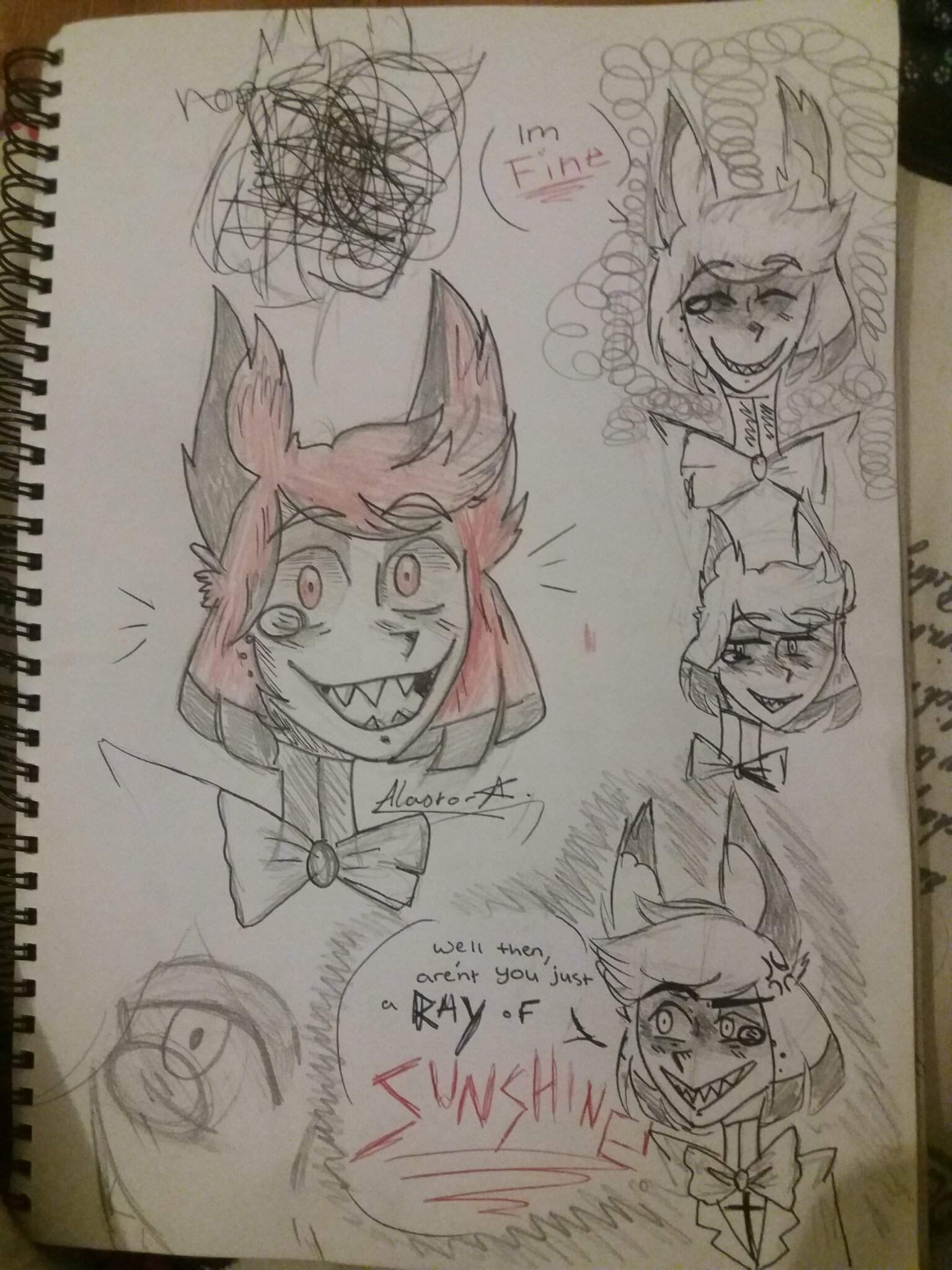 Alastor Sketches Hazbin Hotel Official Amino