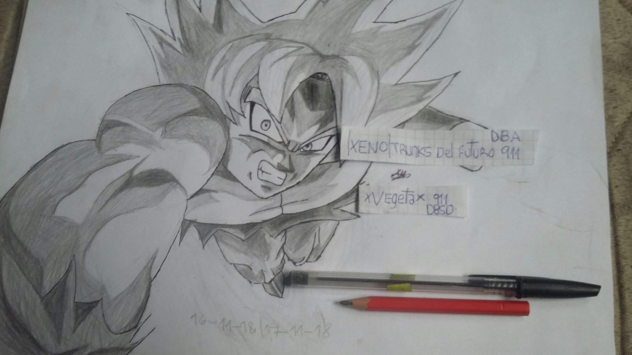 Dibujo De Goku Ultra Instinto Dominado. | DRAGON BALL ESPAÑOL Amino