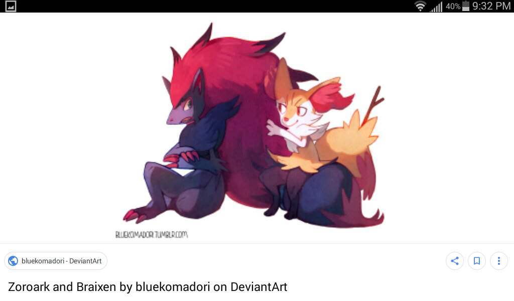 braixen and zoroark