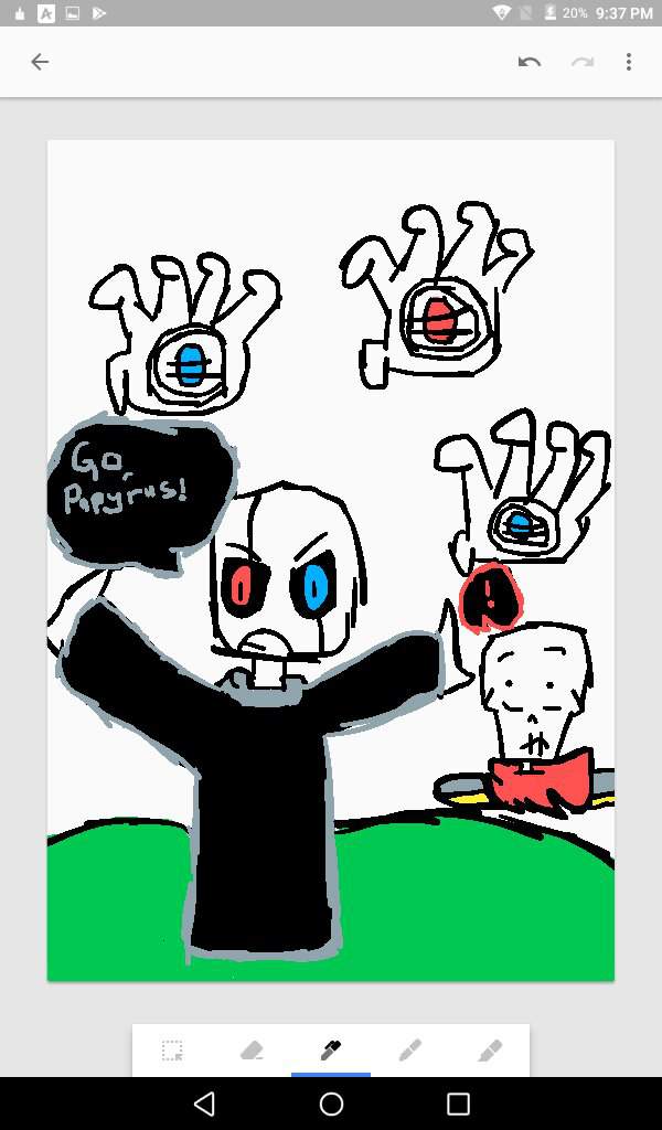 "Go, Papyrus!!" -Gaster- | Glitchtale Amino