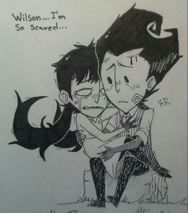 ★ ☆ Wilson and willow ☆ ★ (FanArt) Don't Starve! 