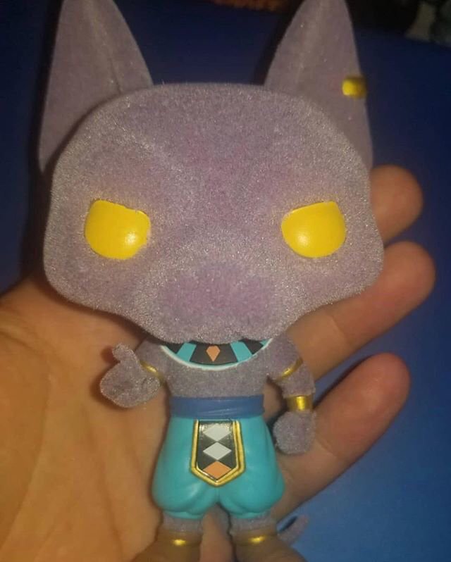 flocked beerus funko