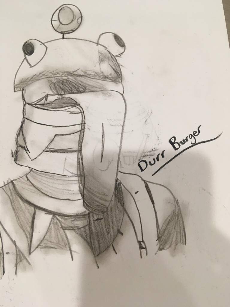 Durr Burger Drawing Sketch Fortnite Battle Royale Armory Amino