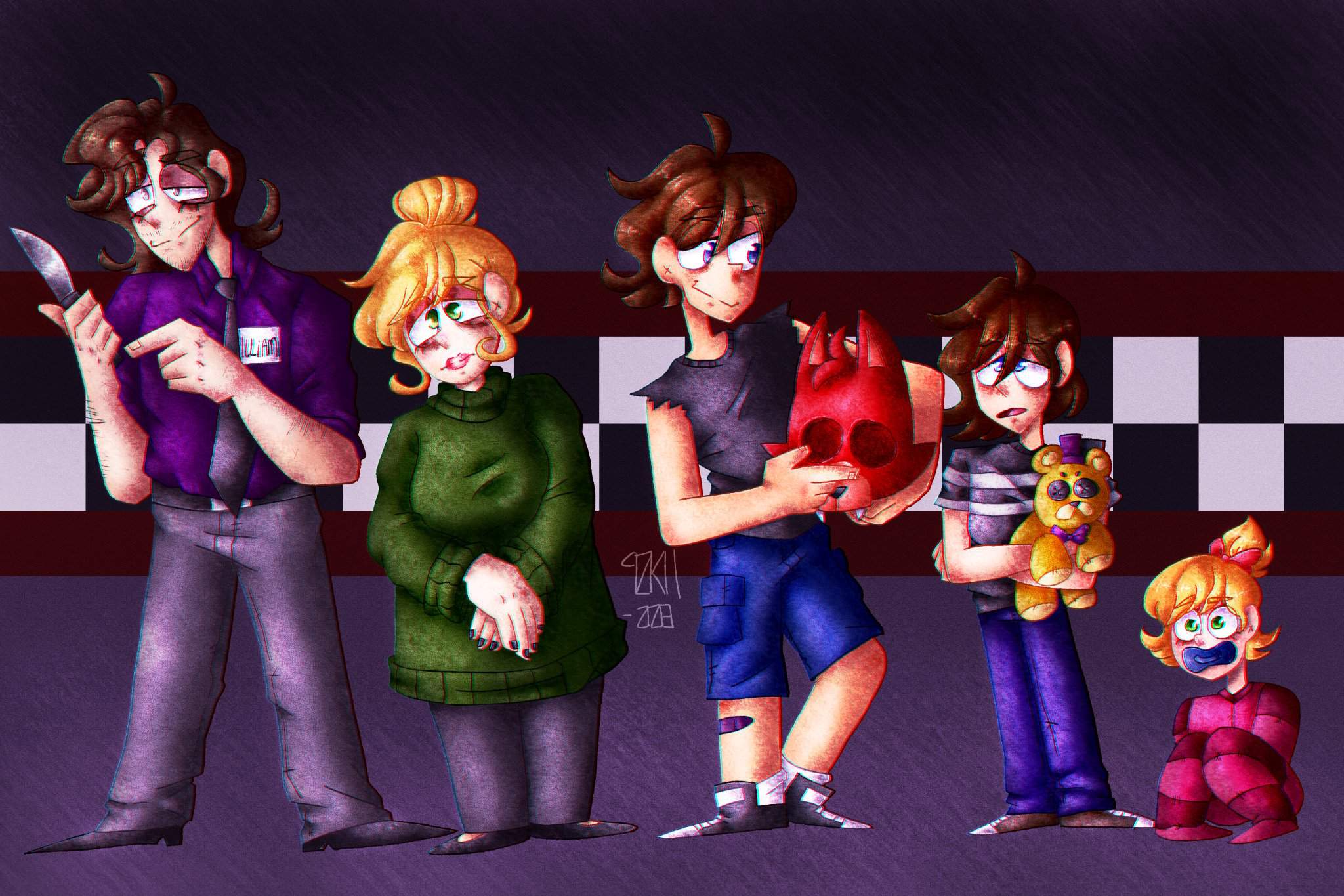 The Afton Family Glmv Fnaf Youtube Gambaran