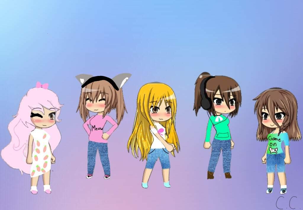 A group of friends! Credit to my friend shimmer who actually drew the ...