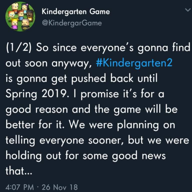 kindergarten 2 video game release date