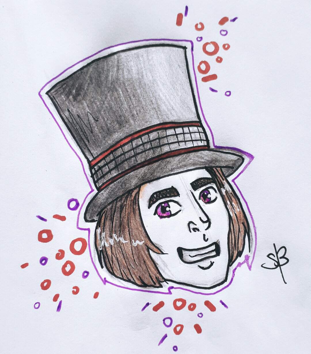 Today #39 s Wonka doodle Johnny Depp Amino