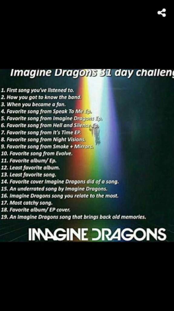 Day 19 A Id Song That Brings Back Old Memories Imagine Dragons