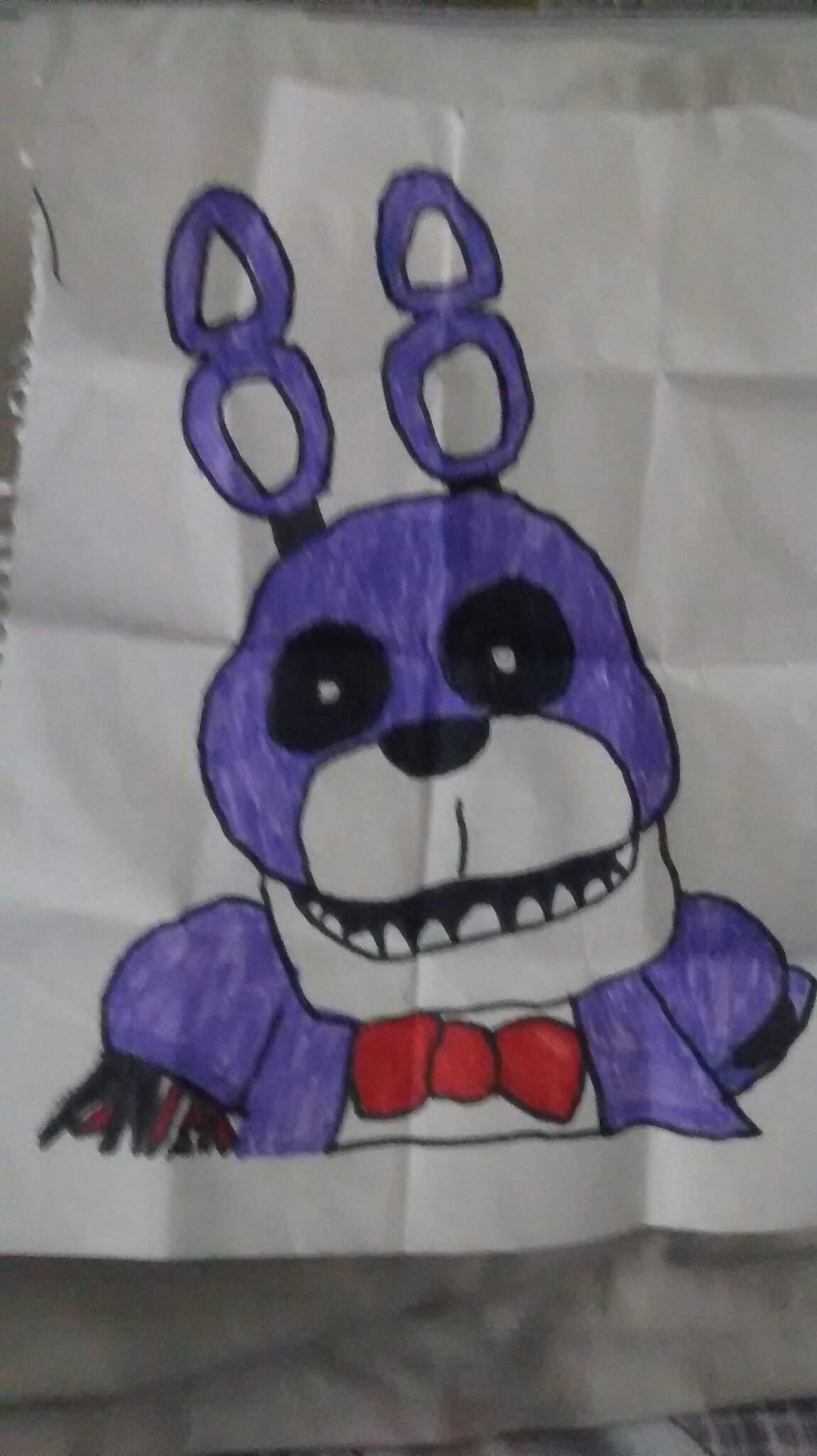 Mi Dibujo De Bonnie Fnaf Amino Español Amino