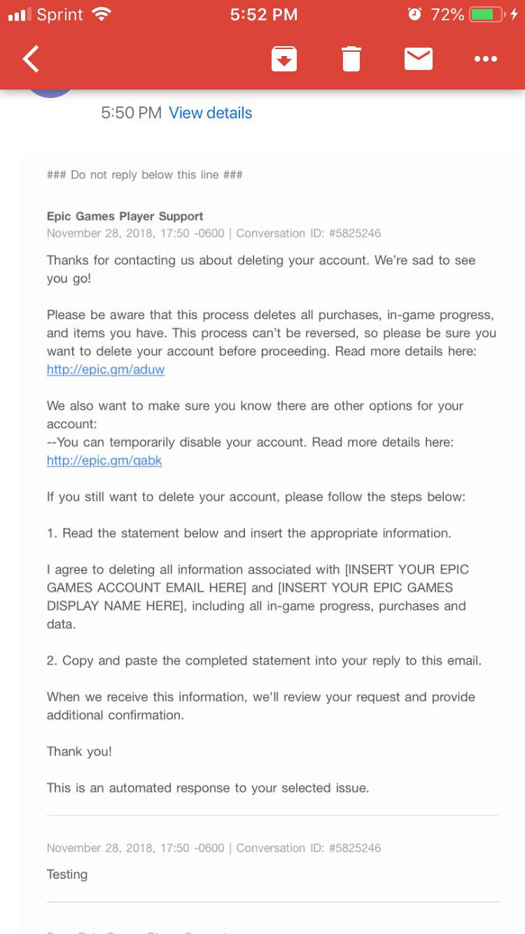 Got An Email About Deleting My Epic Account Fortnite Battle Royale Armory Amino