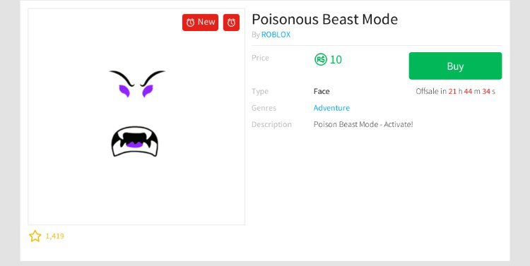 Poisonous Beast Mode Roblox Amino
