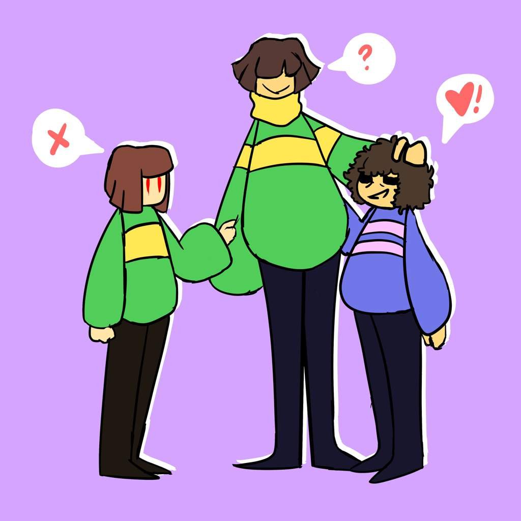 Kris, Frisk, and Chara | DeltaRune AU's. Amino