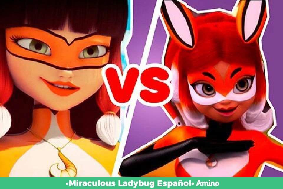 Rena rouge VS Volpina *Miraculous Ladybug Español* Amino.