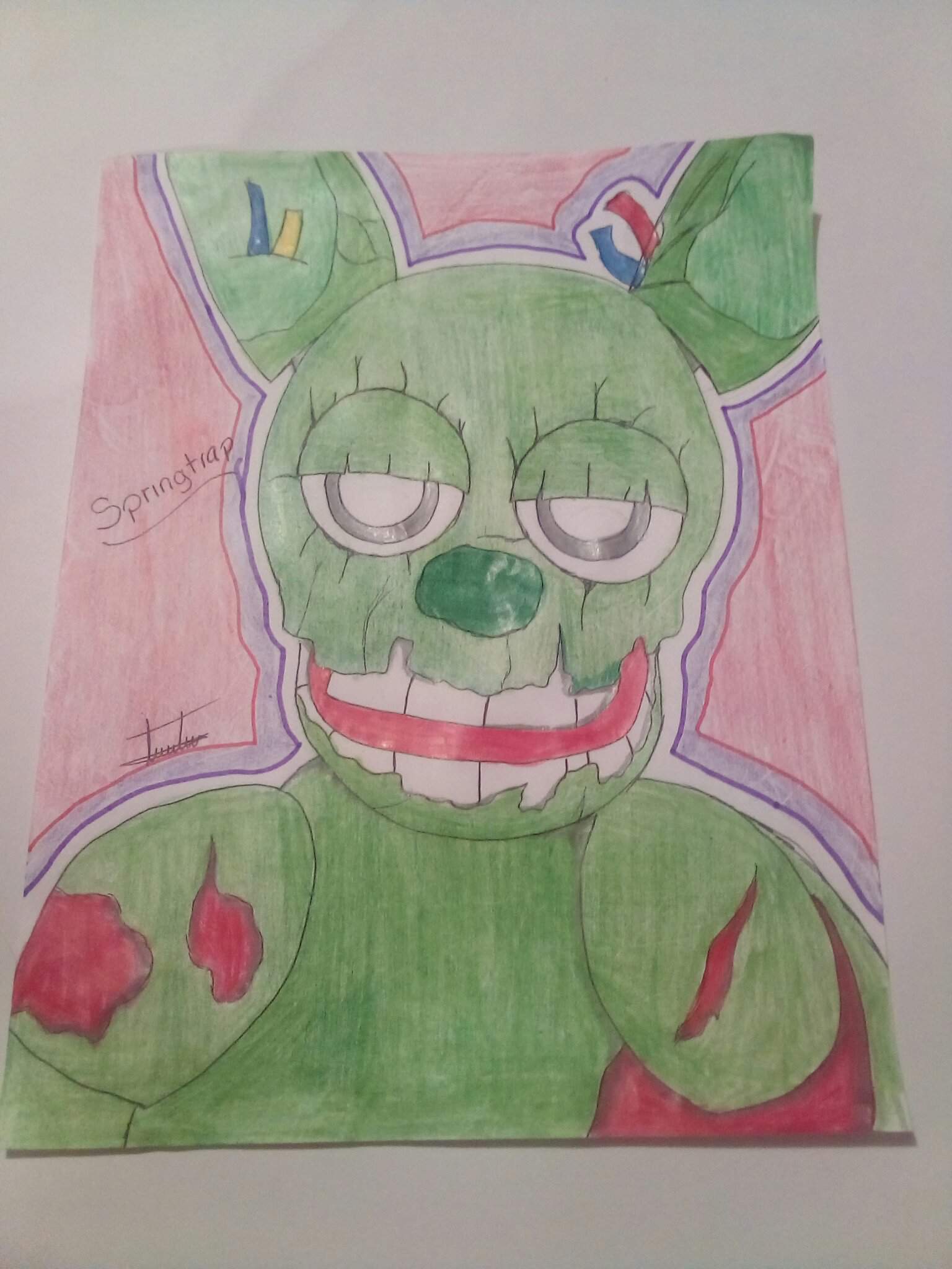 El Dibujo De Springtrap Fnaf Amino Español Amino 5351