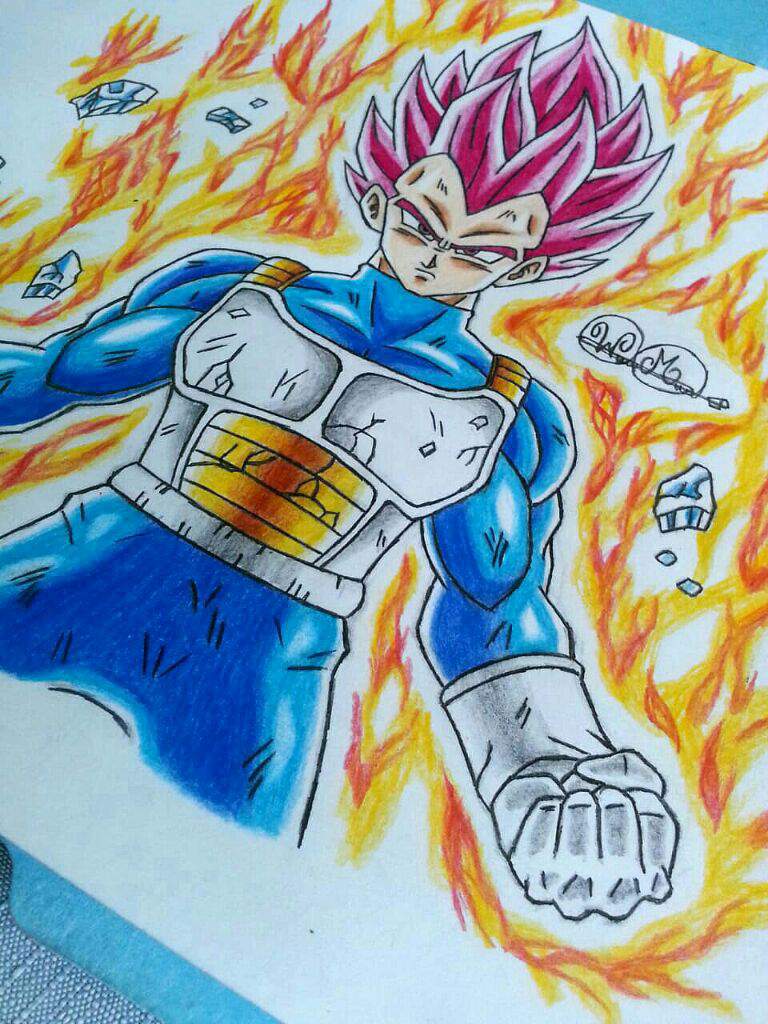 Drawing Vegeta Ssj God Dragonballz Amino