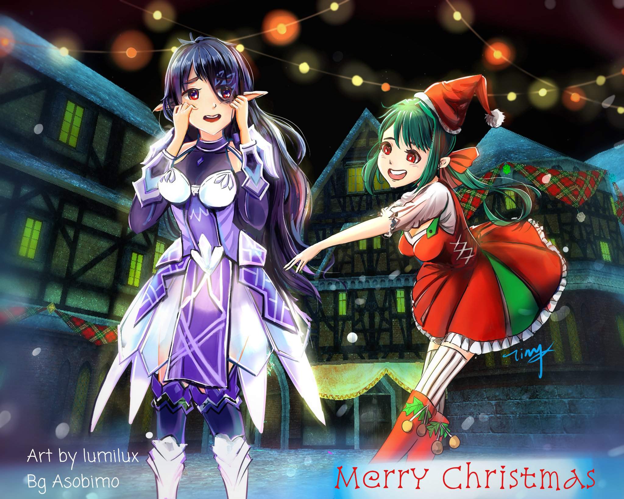 Celebrate Xmas with npcs! Toram Online Amino