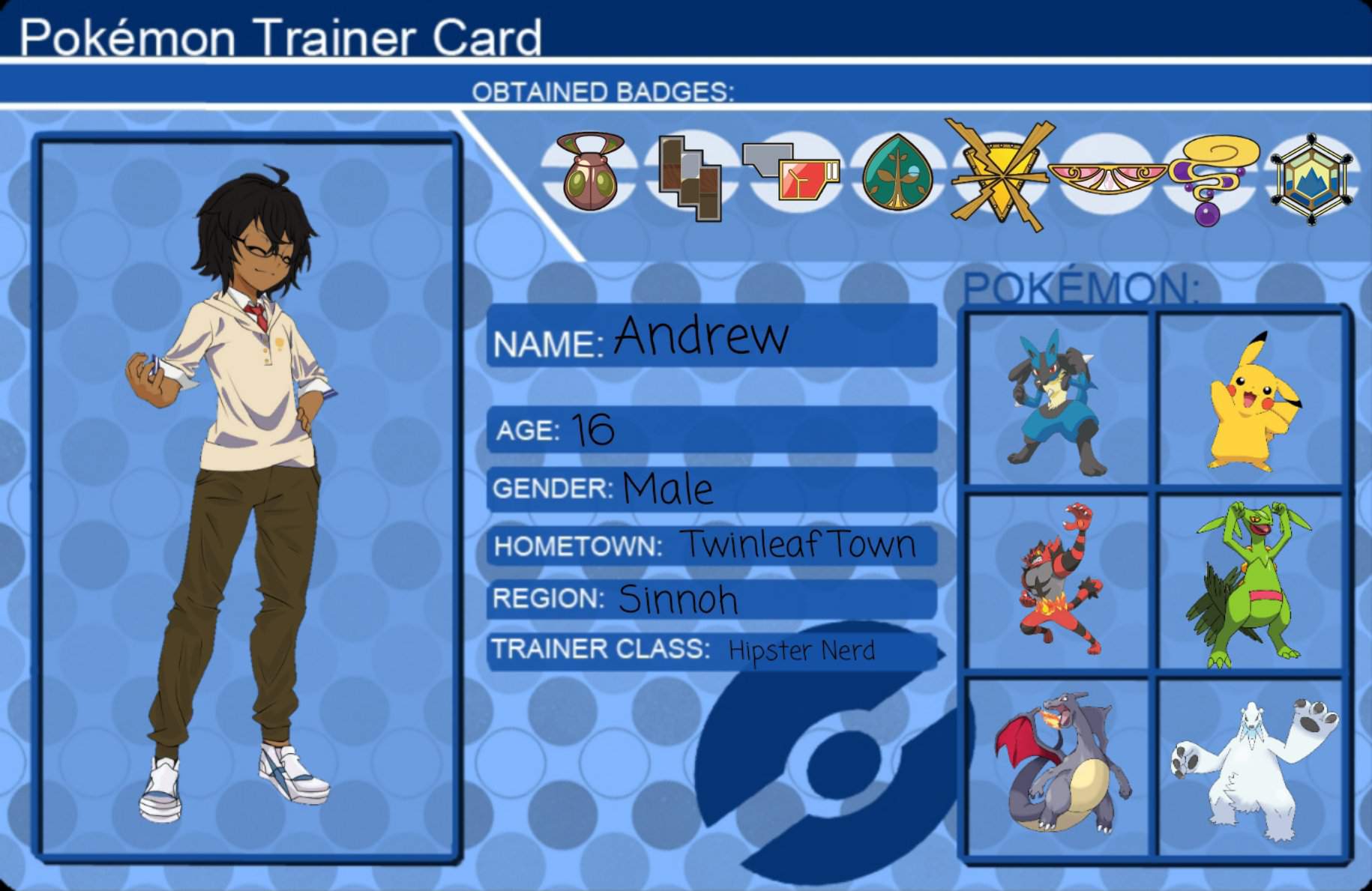 My OC Trainer ID 💳 Pokémon Amino.