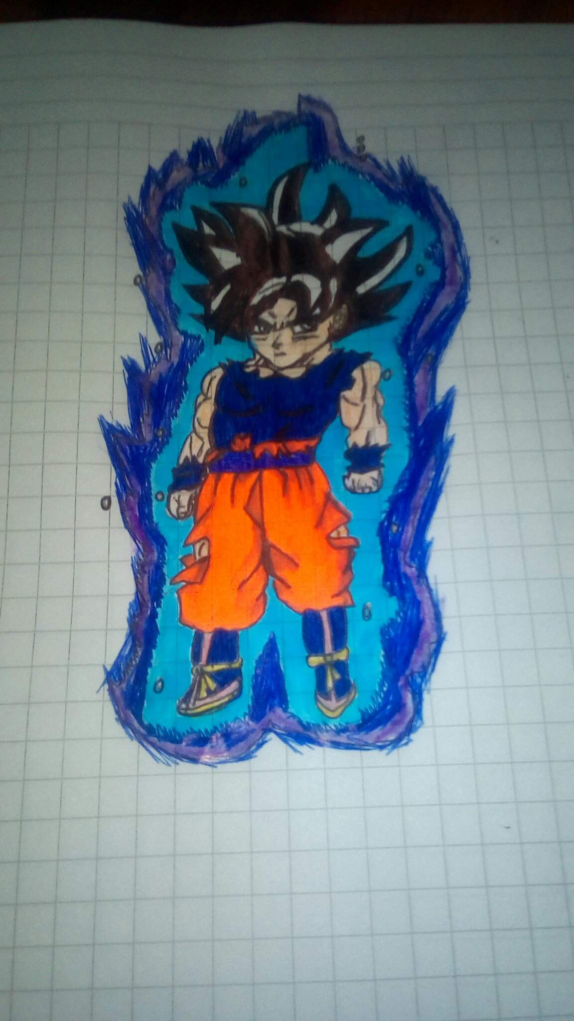 Mi Dibujo Chibi De Goku Ultra Instinto | DRAGON BALL ESPAÑOL Amino