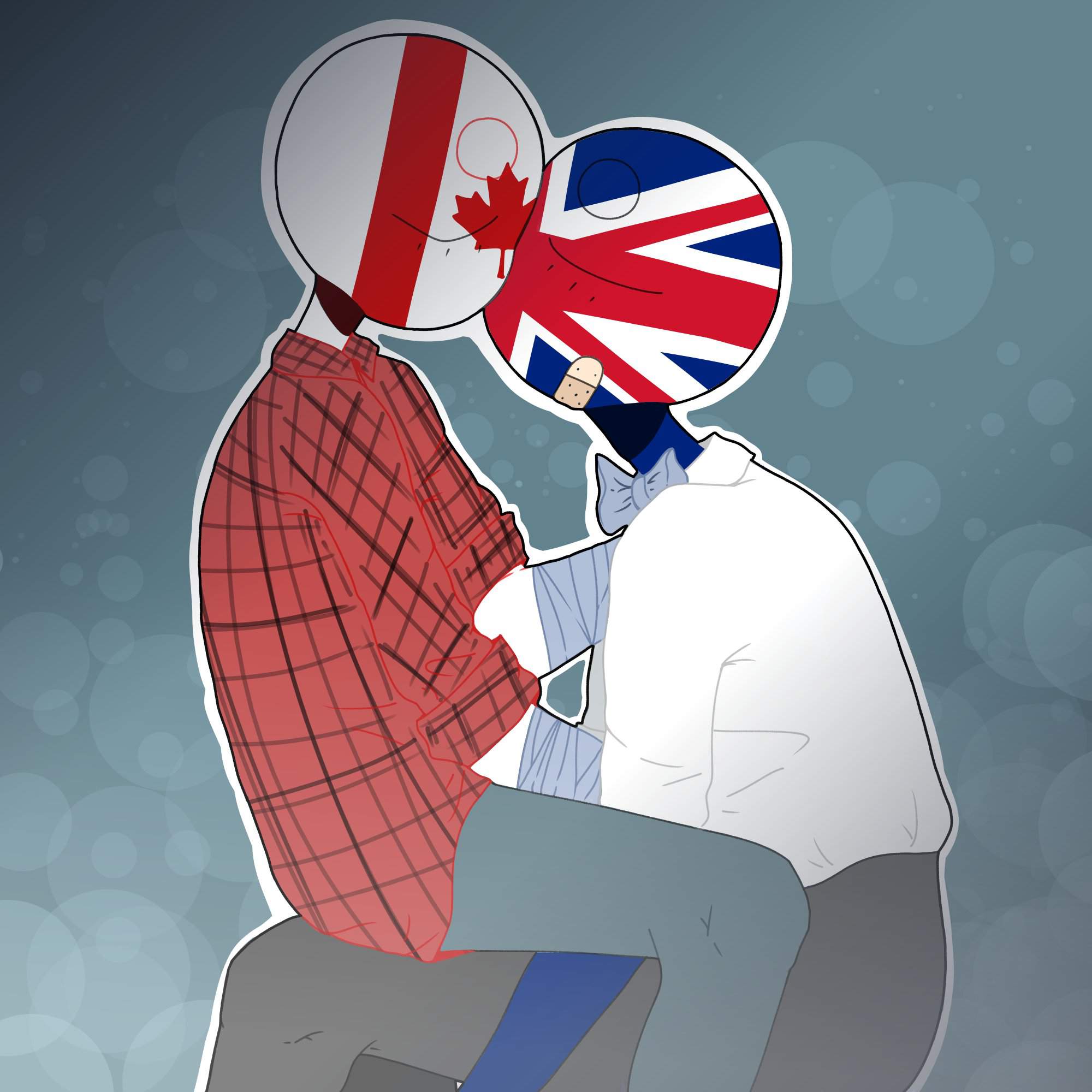 Uk x usa countryhumans