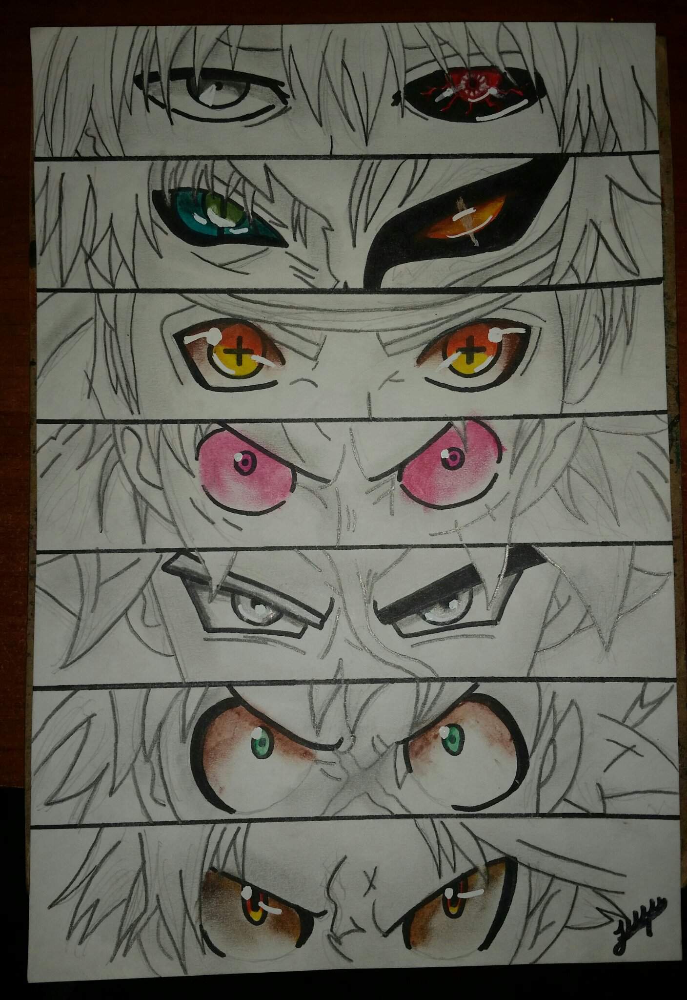 Un Nuevo Dibujo Collage De Mis Personajes De Animes Favoritos😊 