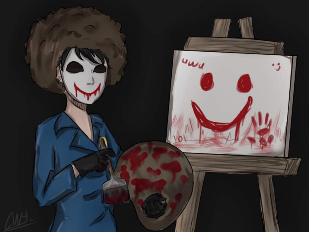Bloody Painter as Bob Ross ├Creepypasta™┤ Amino