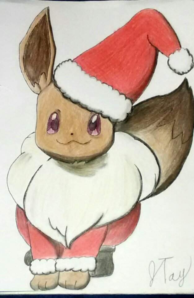 Santa Eevee🎅 Pokémon Amino