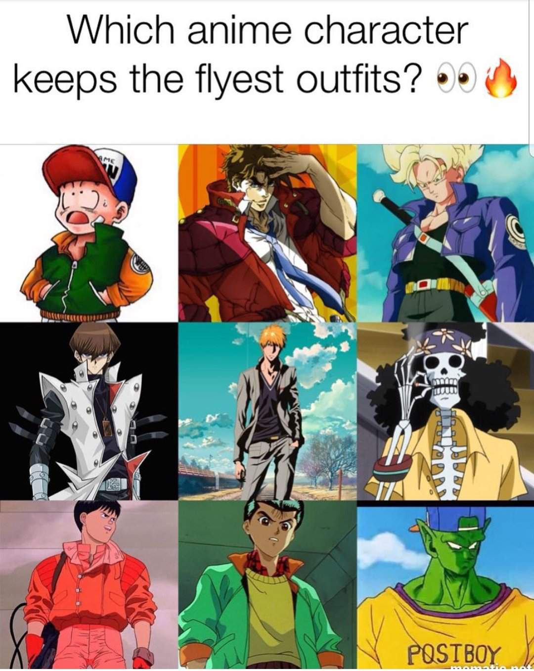 Which character is the best dressed ? | Anime Amino