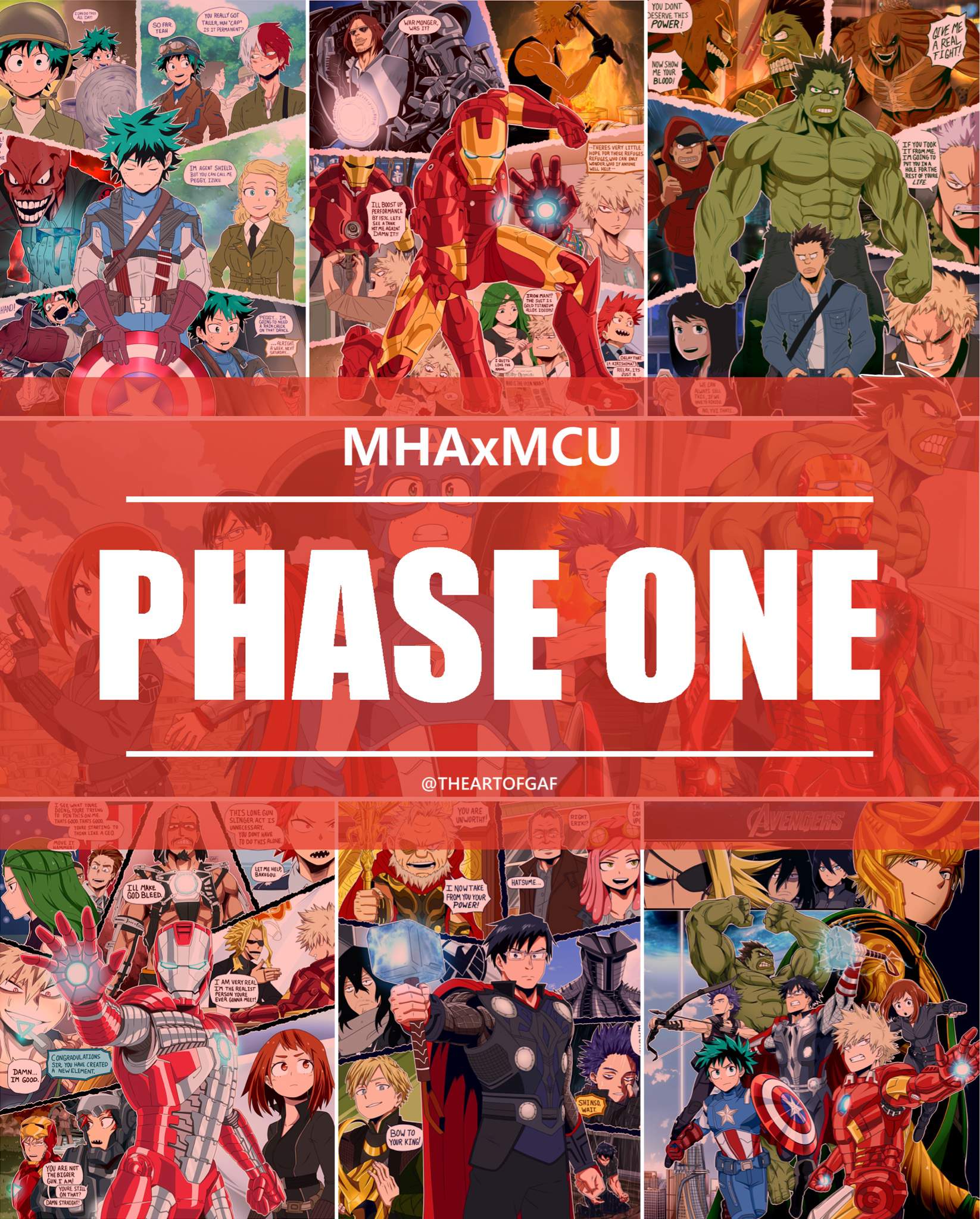MHA x MCU Phase One My Hero Academia Amino.