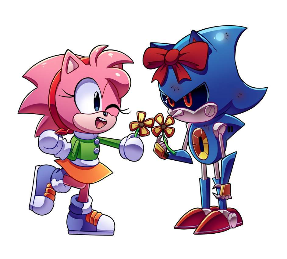 Amy and Metal Christmas Sonic the Hedgehog! 