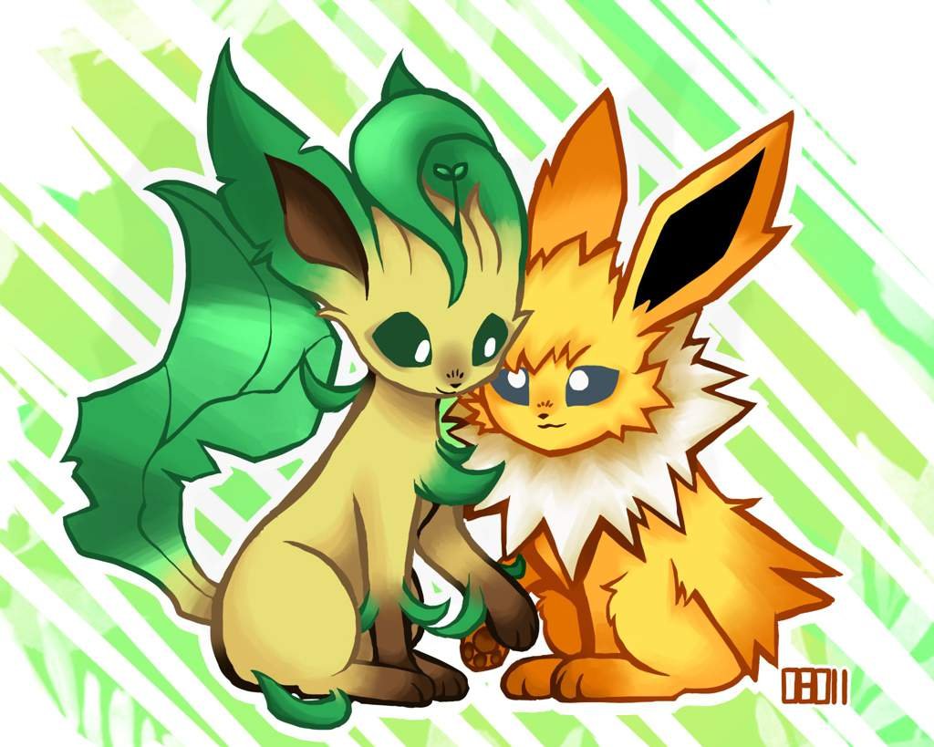 Jolteon x Leafeon Pokémon Amino
