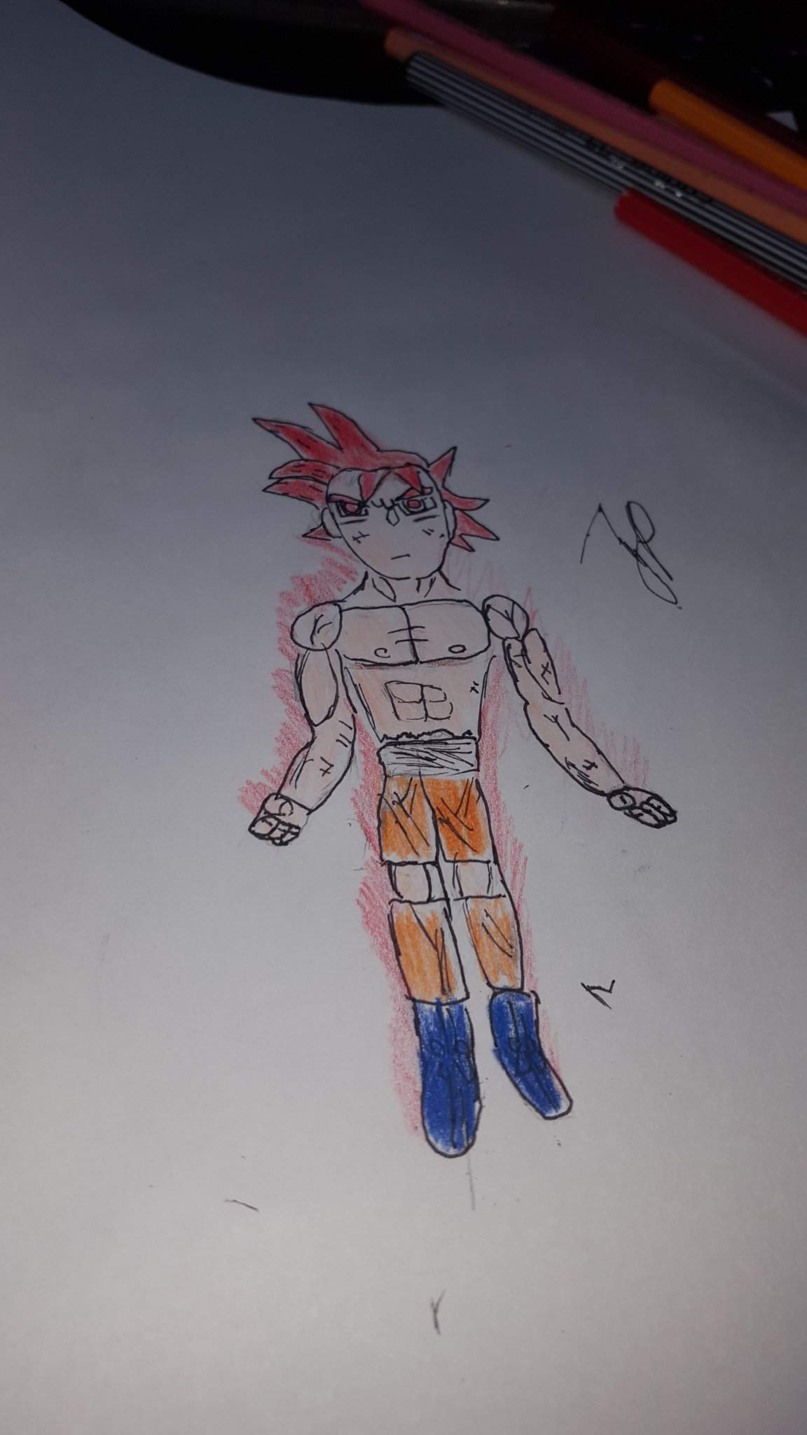 Goku Fase Dios Rojo Dibujos De Dragon Ball Amino