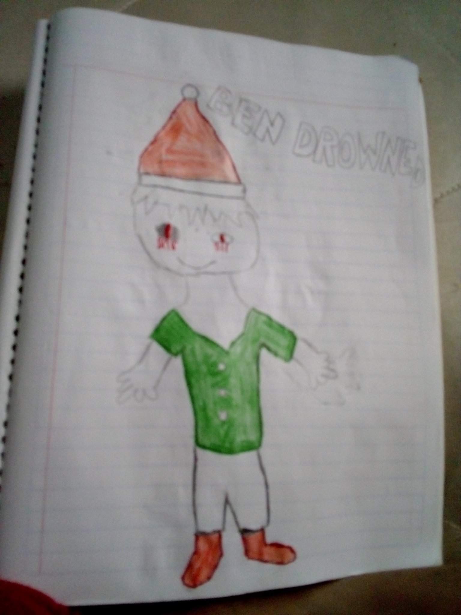 Dibujo De Ben Drowned En Navidad The Youman Show Amino