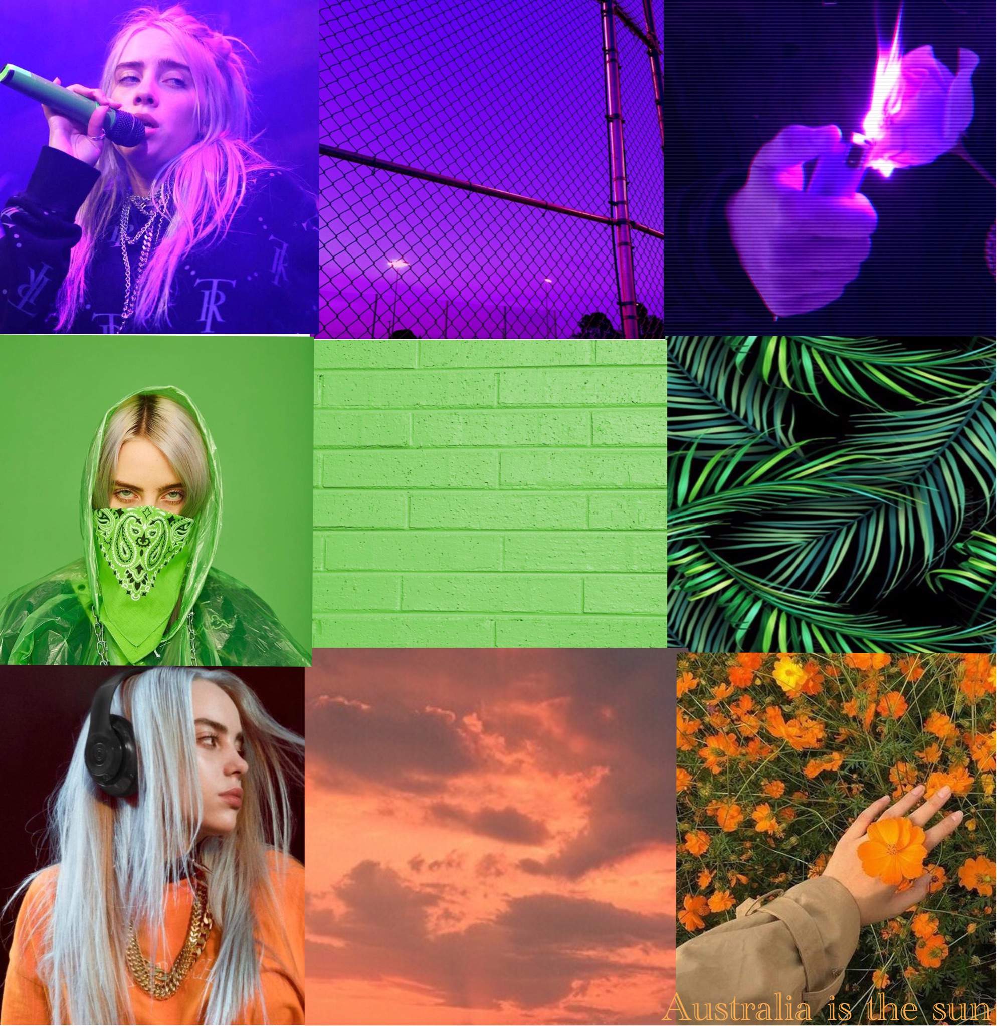 The Secondary Colours Of Billie Eilish | Moodboards/Aesthetics Amino