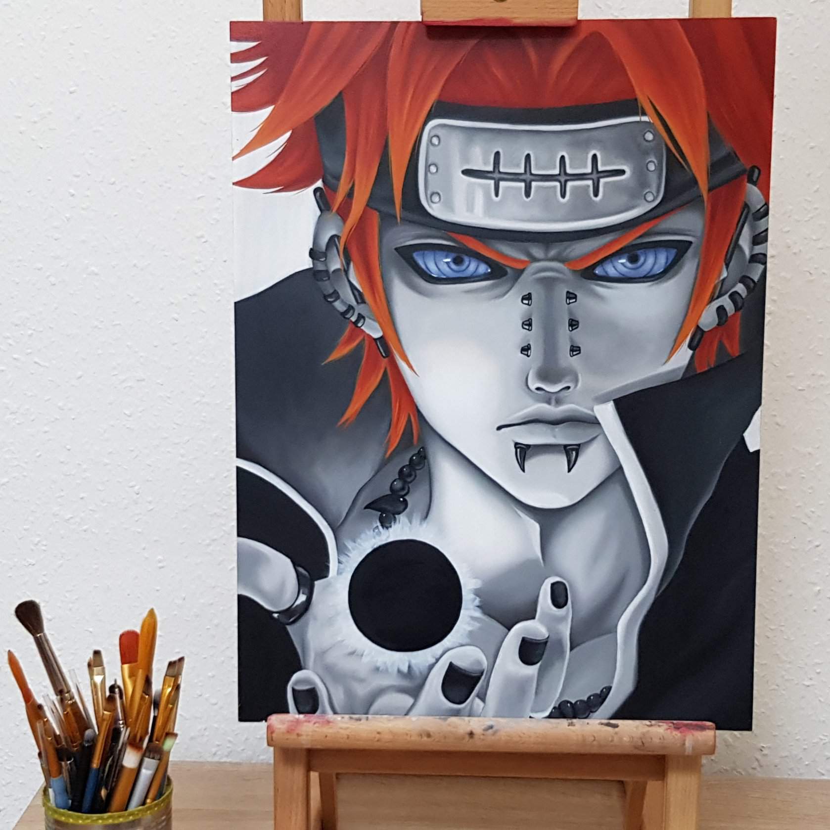 Pain (Naruto Shippuden) Oil Painting | Anime Art Amino