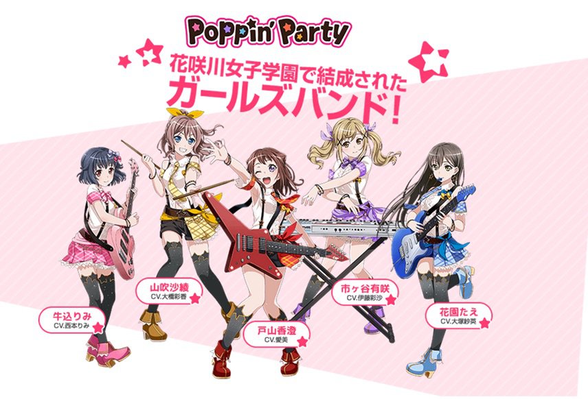Poppin Party Wiki バンドリ Bang Dream Amino